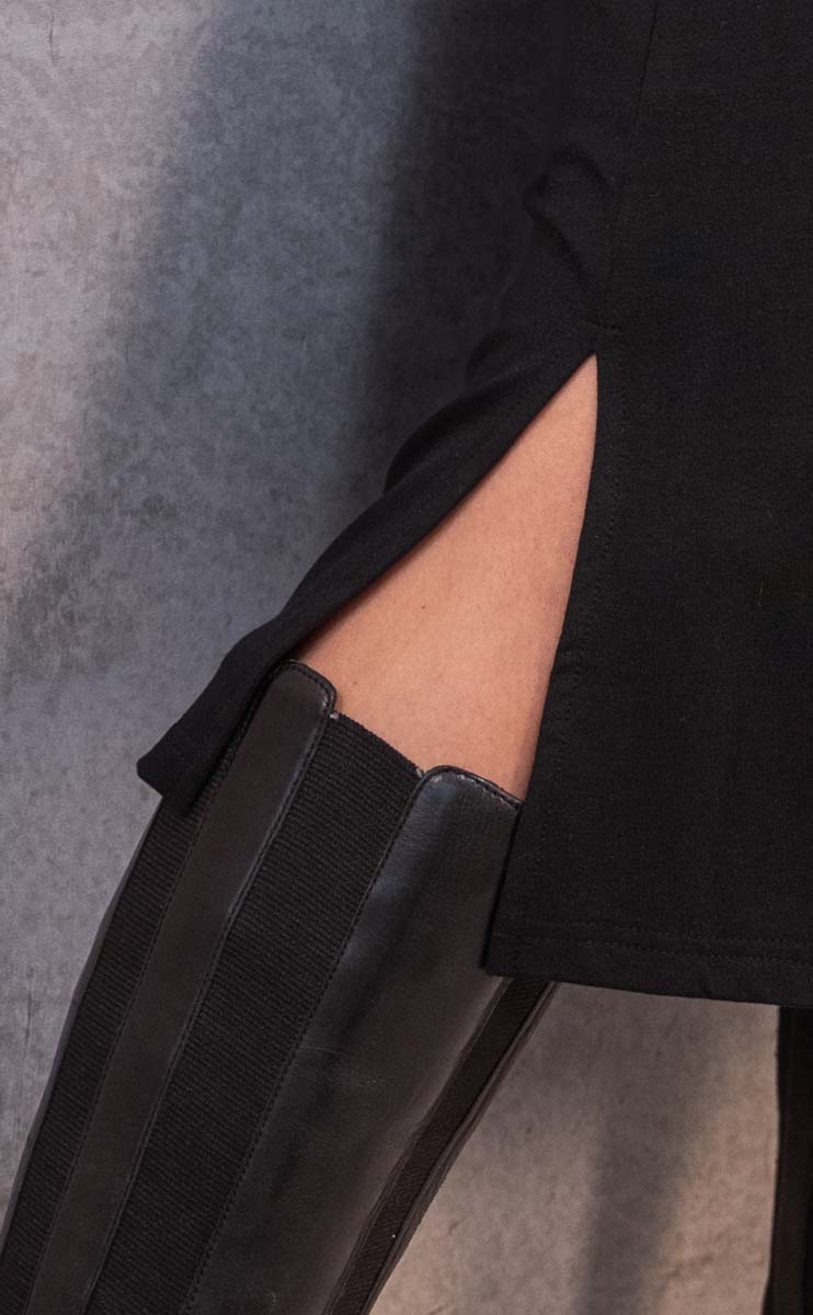 Jupe midi fendue Ombeline