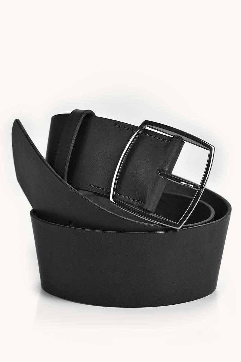 Ceinture femme cuir noir Janis - KOST Paris - Marques de France